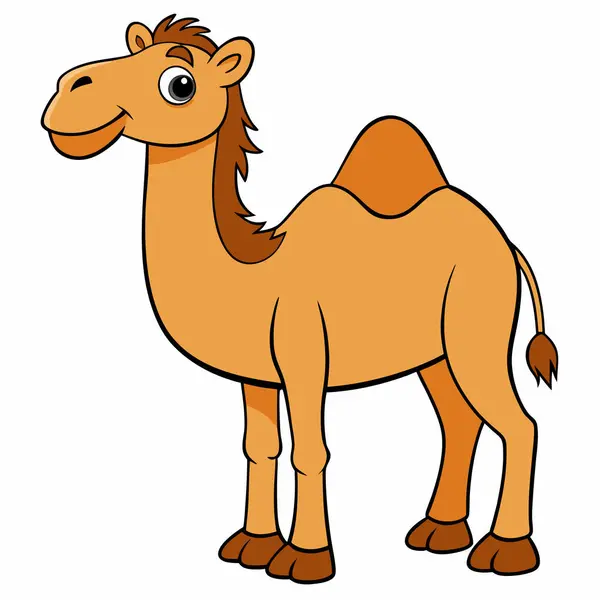 Şirin kahverengi deve.