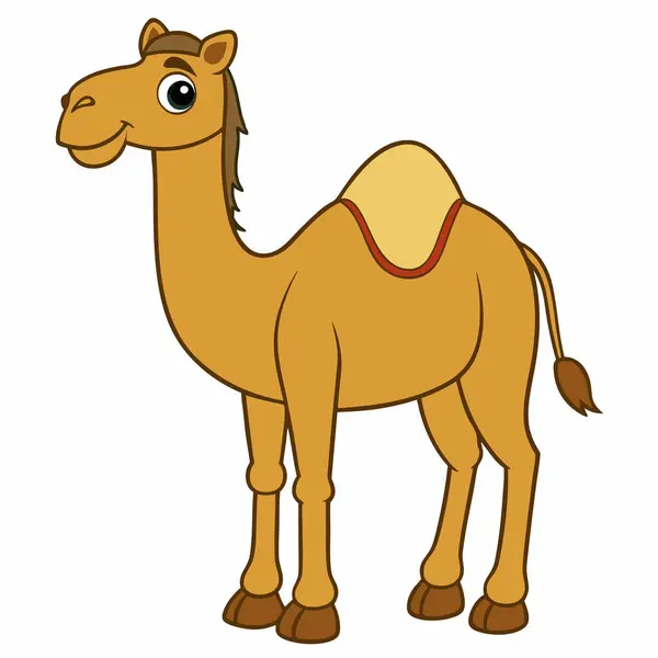 deve hayvanı çizgi film vektör çizim grafik tasarımı