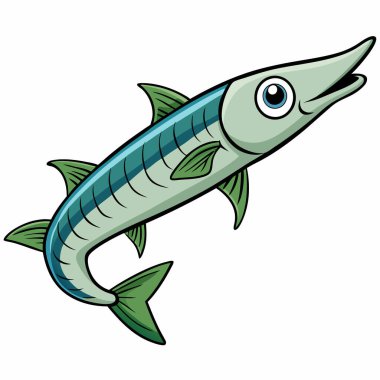 Çizgi film balıklarının vektör çizimi