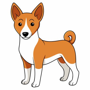 Şirin tilki çizgi filminin vektör çizimi