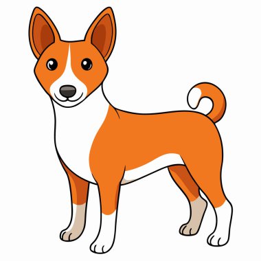 Köpek çizgi filminin vektör illüstrasyonu