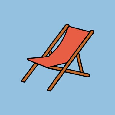 yaz tatili konsepti, düz stil