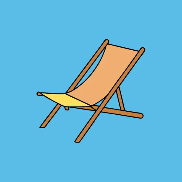 Sandalye ikonu. vektör illüstrasyonu