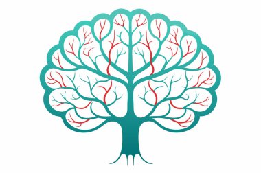 Vektör el çizilmiş ağaç illüstrasyon.