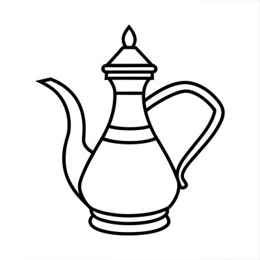 Beyaz bir fenerin vektör çizimi