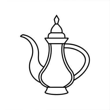 ramadan kareem fener çizgisi biçim vektör tasarımı