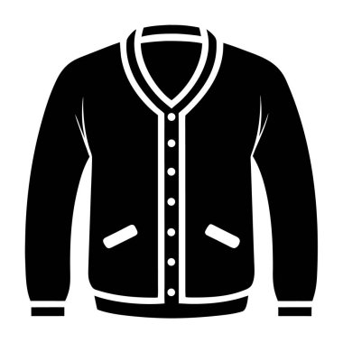 Askısı ve ceketi olan bir ceketin vektör çizimi