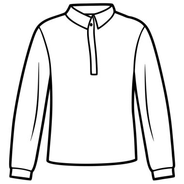 gömlek teknik çizimi, vektör illüstrasyonu