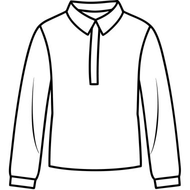 Gömlek modası teknik illüstrasyon