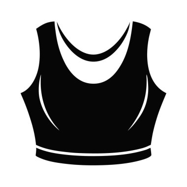 Spor sütyen simgesi, düz stil