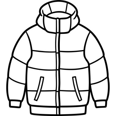 Ceket ceketi simgesi taslak biçiminde