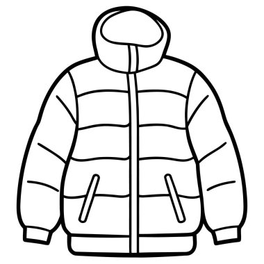 Ceket simgesi vektör illüstrasyon tasarımı