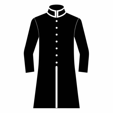 Bir erkek ceket simgesinin vektör illüstrasyonu