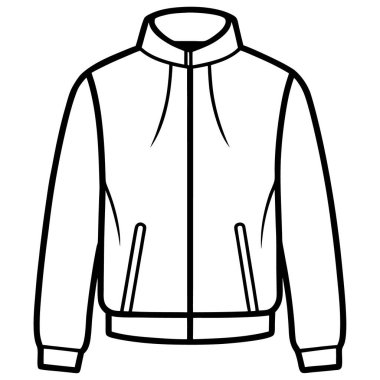 Bir ceketin vektör çizimi