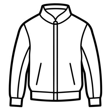 moda ceket ikonu vektör illüstrasyonu