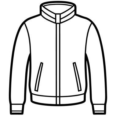 Ceket moda teknik çizimi