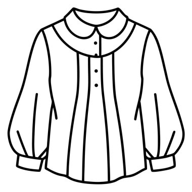Gömlek teknik moda illüstrasyonu