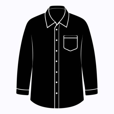 Gömlek ve kravat simgesi, basit biçim