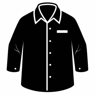 Kıyafet simgesi olan gömleğin vektör illüstrasyonu
