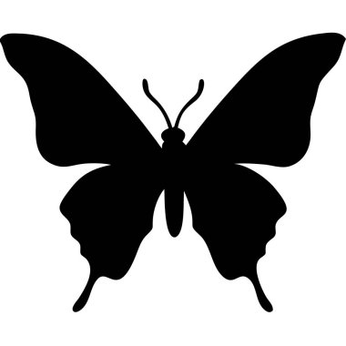 Kelebek silueti sanat vektörü