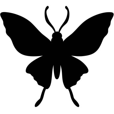 Kelebek silueti sanat vektörü