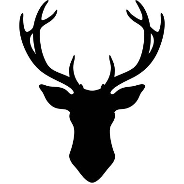 geyik vektör çizimi izole edildi