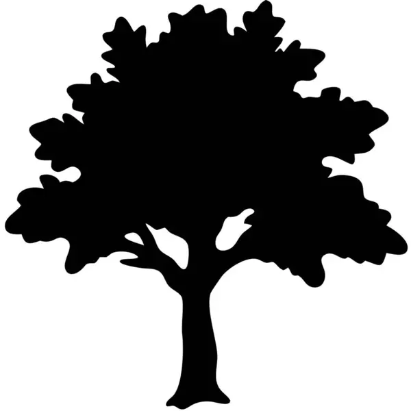 Ağaç simgesinin vektör illüstrasyonu