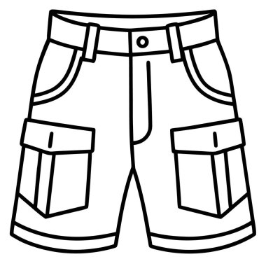 yazlık pantolon simgesi, taslak biçimi