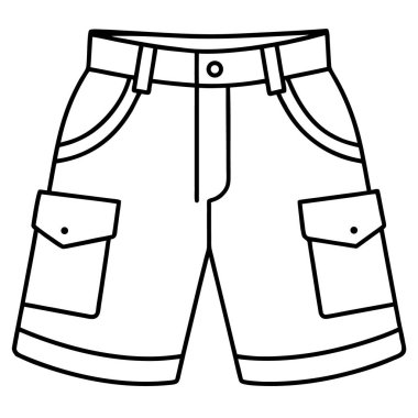 Şort simgesi, anahat stili