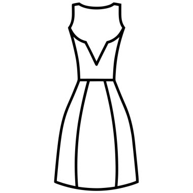 Elbise. Web simgesi basit illüstrasyon