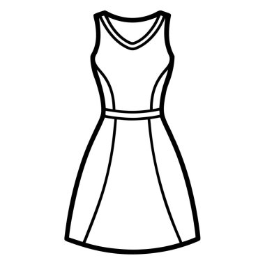 moda elbise izole ikon tasarımı