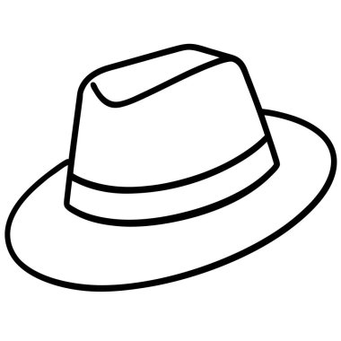 Şapka kutsal kişilerin resmi, anahat stili