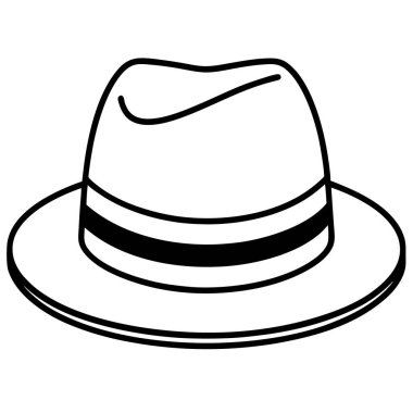 Şapka kutsal kişilerin resmi, anahat stili