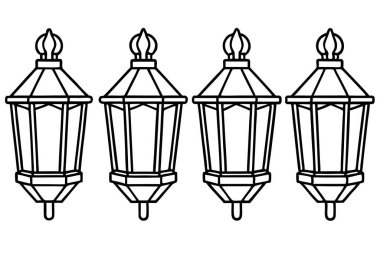 Fener ikonu, ince çizgi biçimi