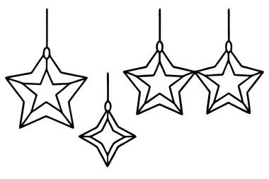 vektör çizim Noel süsleri