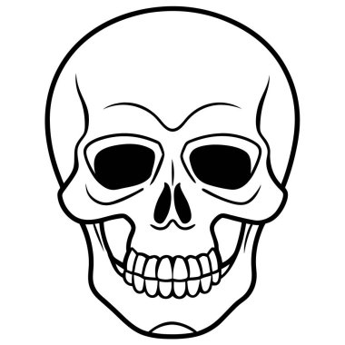 Siyah gözlü kafatası.