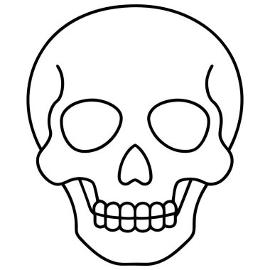 Kurukafa simgesi vektör illüstrasyonu