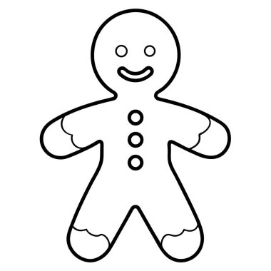 Noel kategorisinde zencefilli kurabiye adam kurabiye ikonu