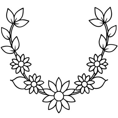 güzel çiçekler dekoratif simgesi