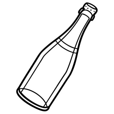 Şampanya kadehinin vektör çizimi