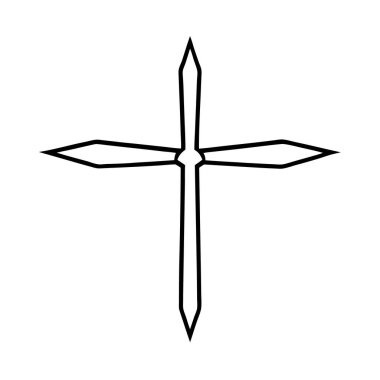 Hristiyan dini simgesi ana hatlarıyla kesişiyor