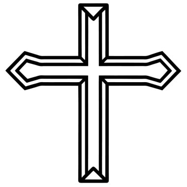 Çapraz simge, vektör çizimi