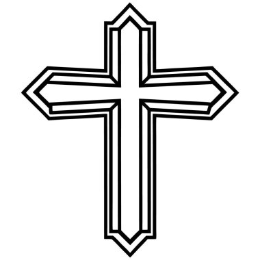 Hristiyan haçı ile çapraz