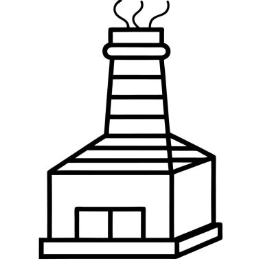 Beyaz arkaplanda çizgi film fenerinin vektör çizimi