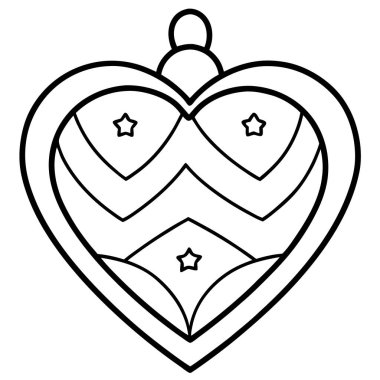 kalp sevgi simgesi, vektör çizim
