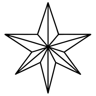 Siyah pusulanın vektör çizimi