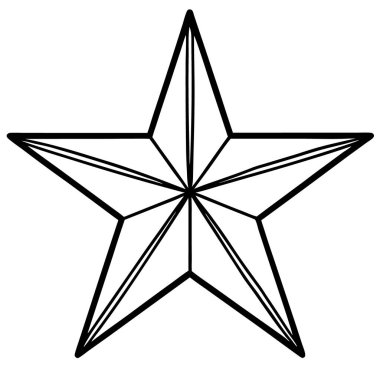 yıldız, yıldız vektörü, simge, resimleme