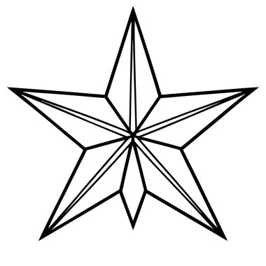 yıldız simgesi, basit tasarım