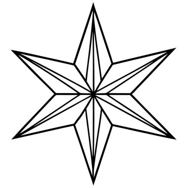 yıldız simgesi, vektör çizimi