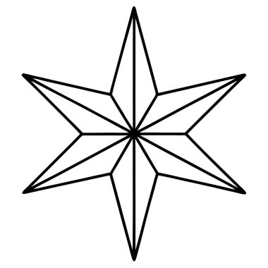 yıldız simgesi vektör illüstrasyonu